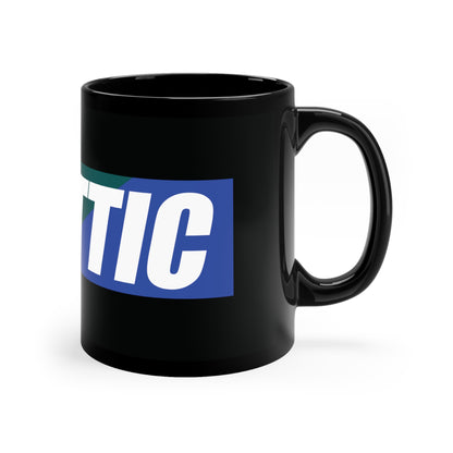 Mug Noir 11oz - Logo Bleu