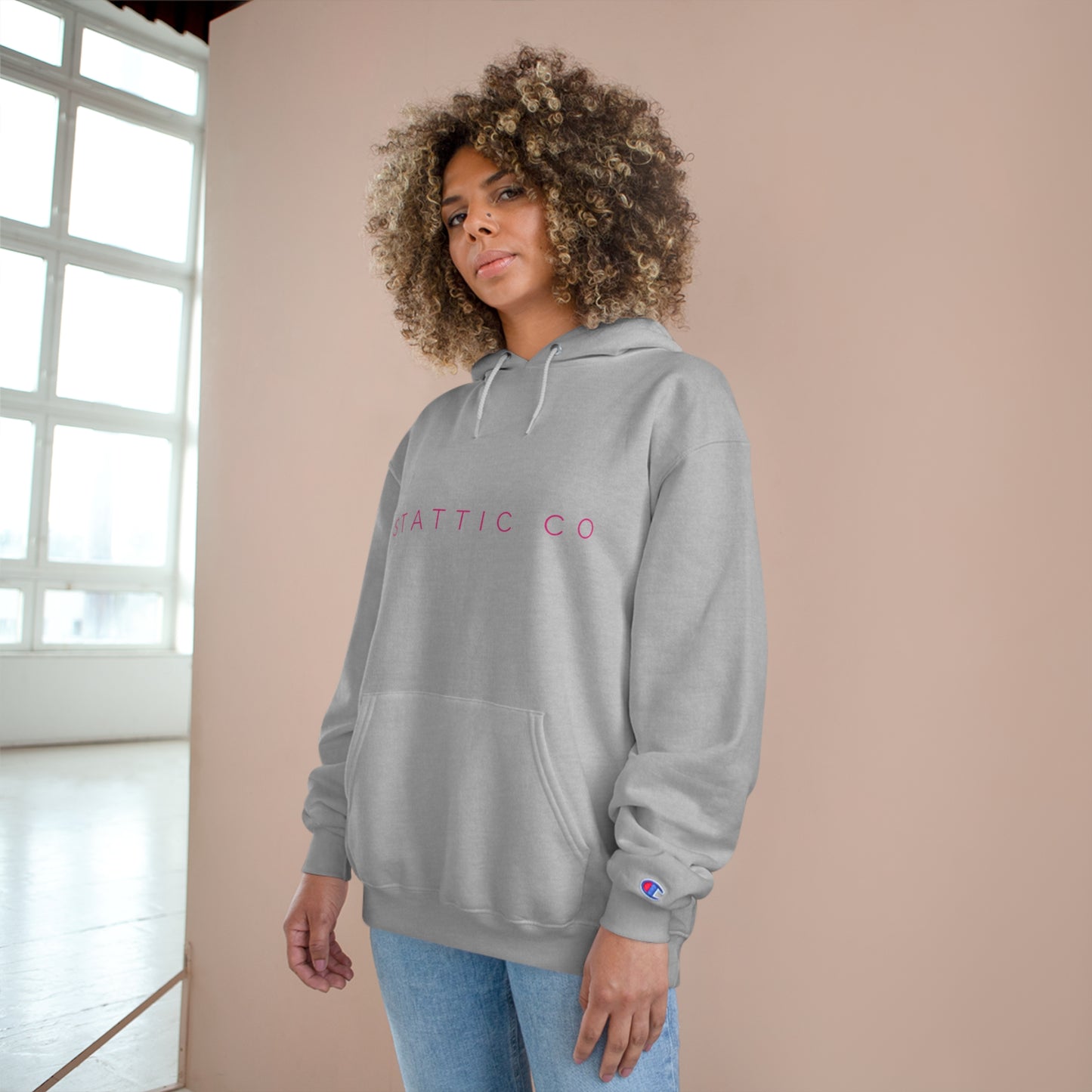 Stattic Co. Sweat à capuche rose Simplicity