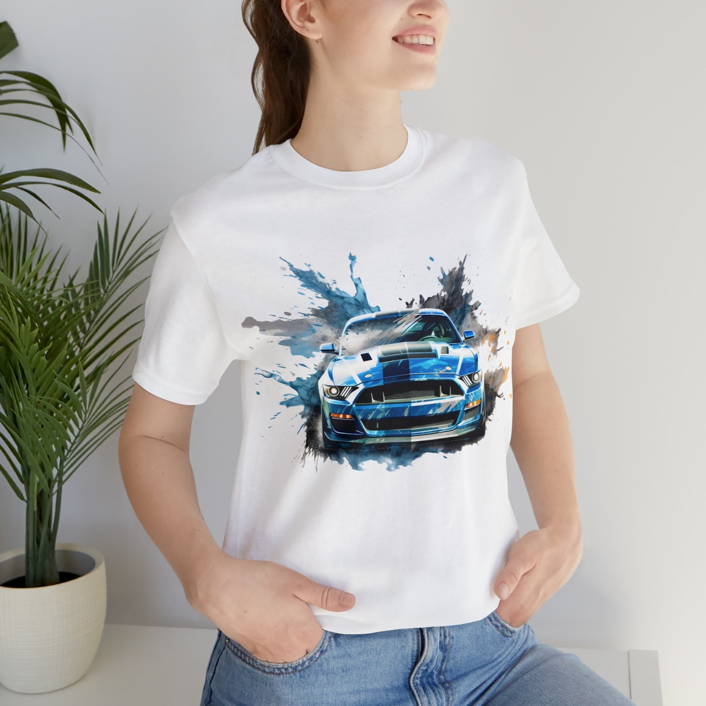 T-shirt abstrait de fusion de vitesse