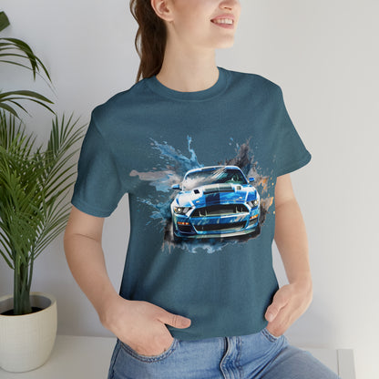 T-shirt abstrait de fusion de vitesse