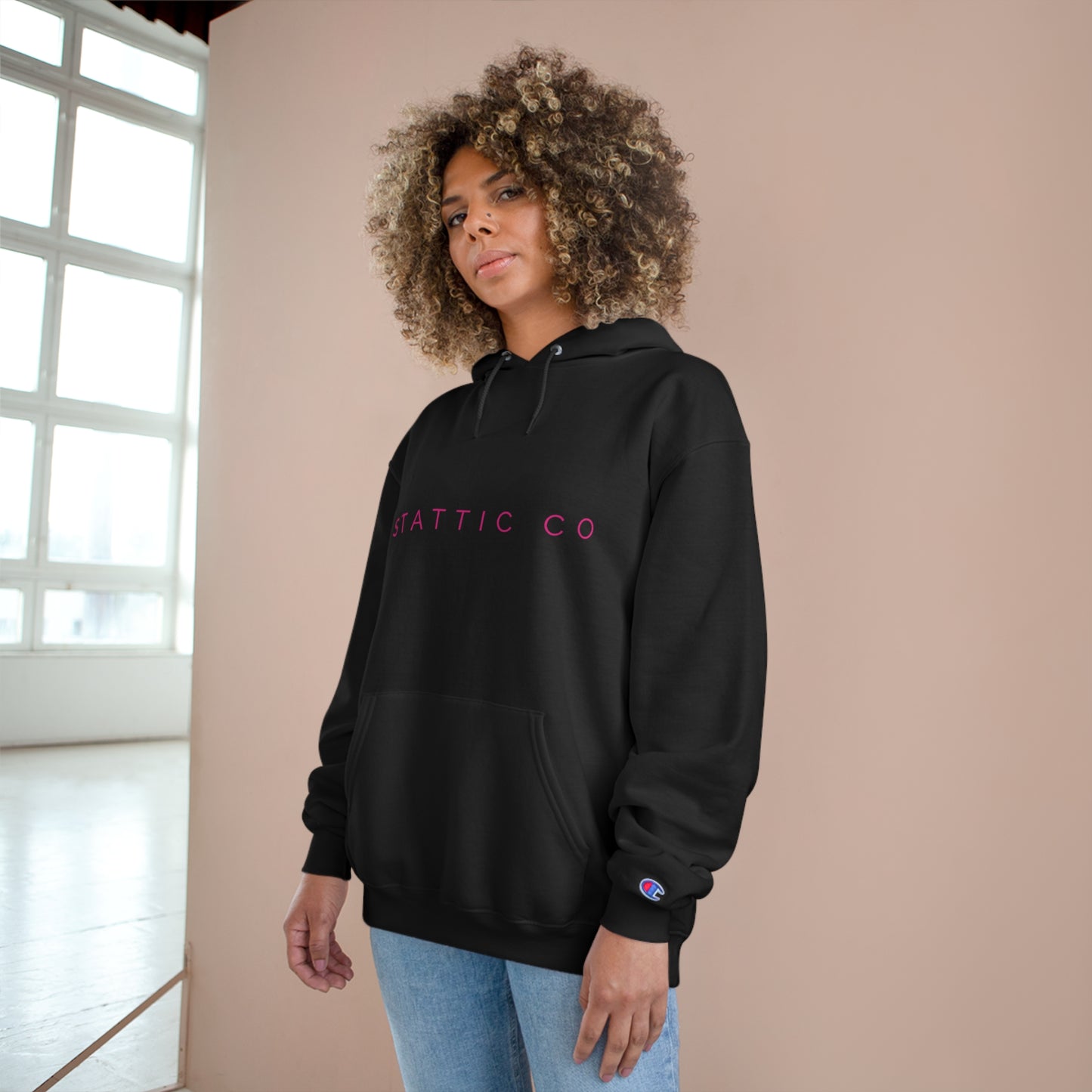 Stattic Co. Sweat à capuche rose Simplicity