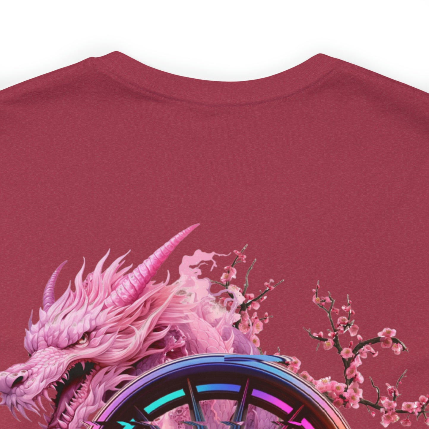 "Tout a commencé au Japon" T-Shirt Dragon Fleur de Cerisier