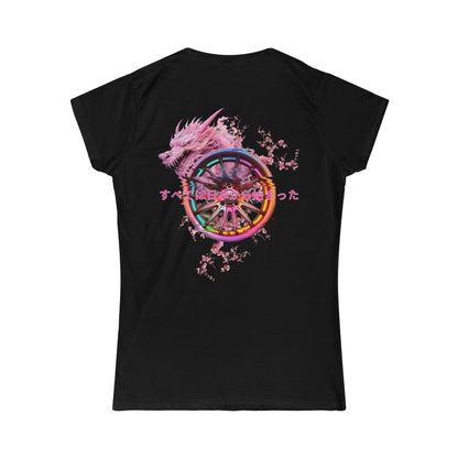 "It all started in Japan" Cherry Blossom Dragon Woman's T-Shirt