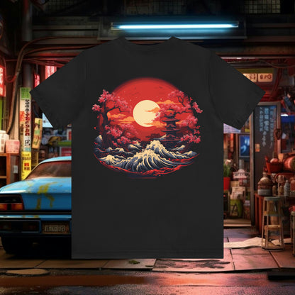 T-shirt Coucher de soleil japonais