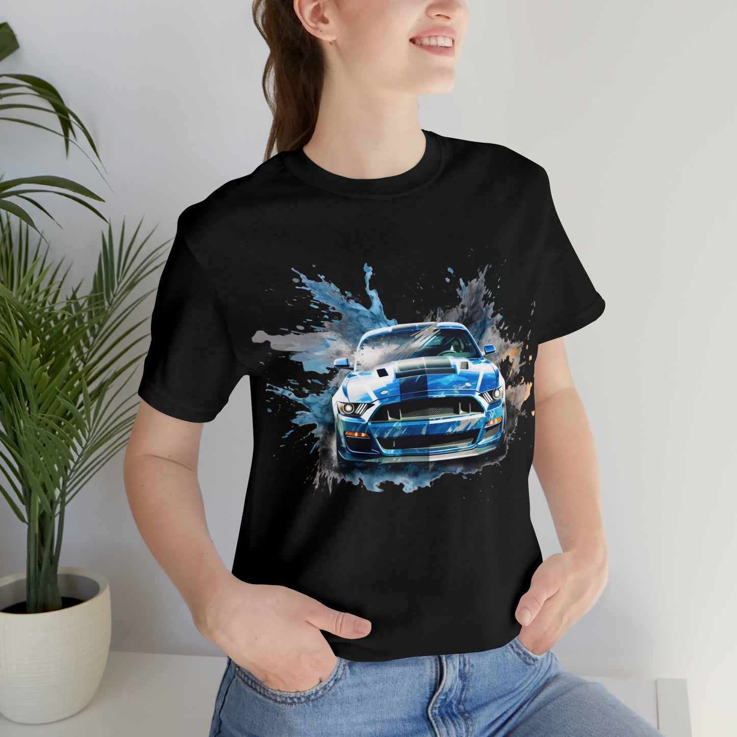 T-shirt abstrait de fusion de vitesse