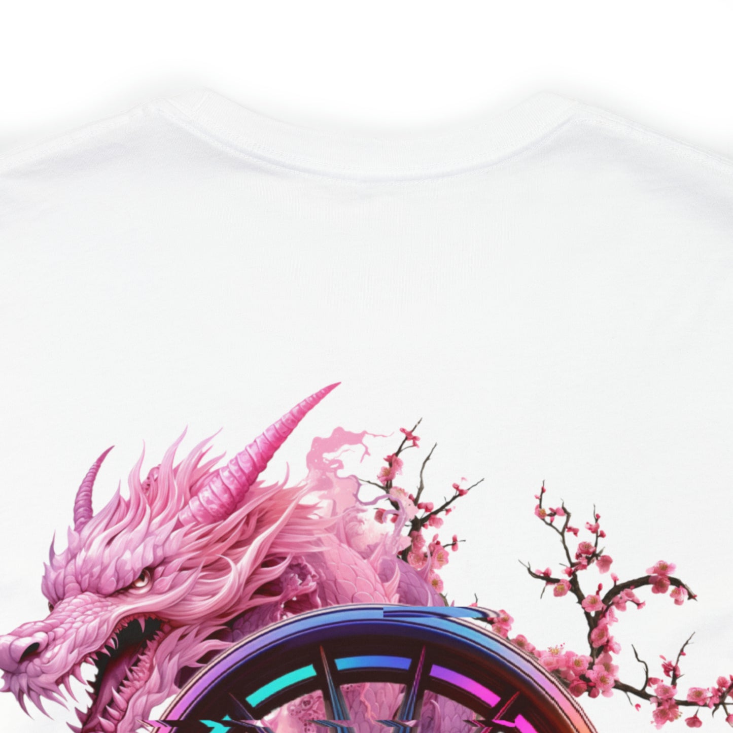 "Tout a commencé au Japon" T-Shirt Dragon Fleur de Cerisier