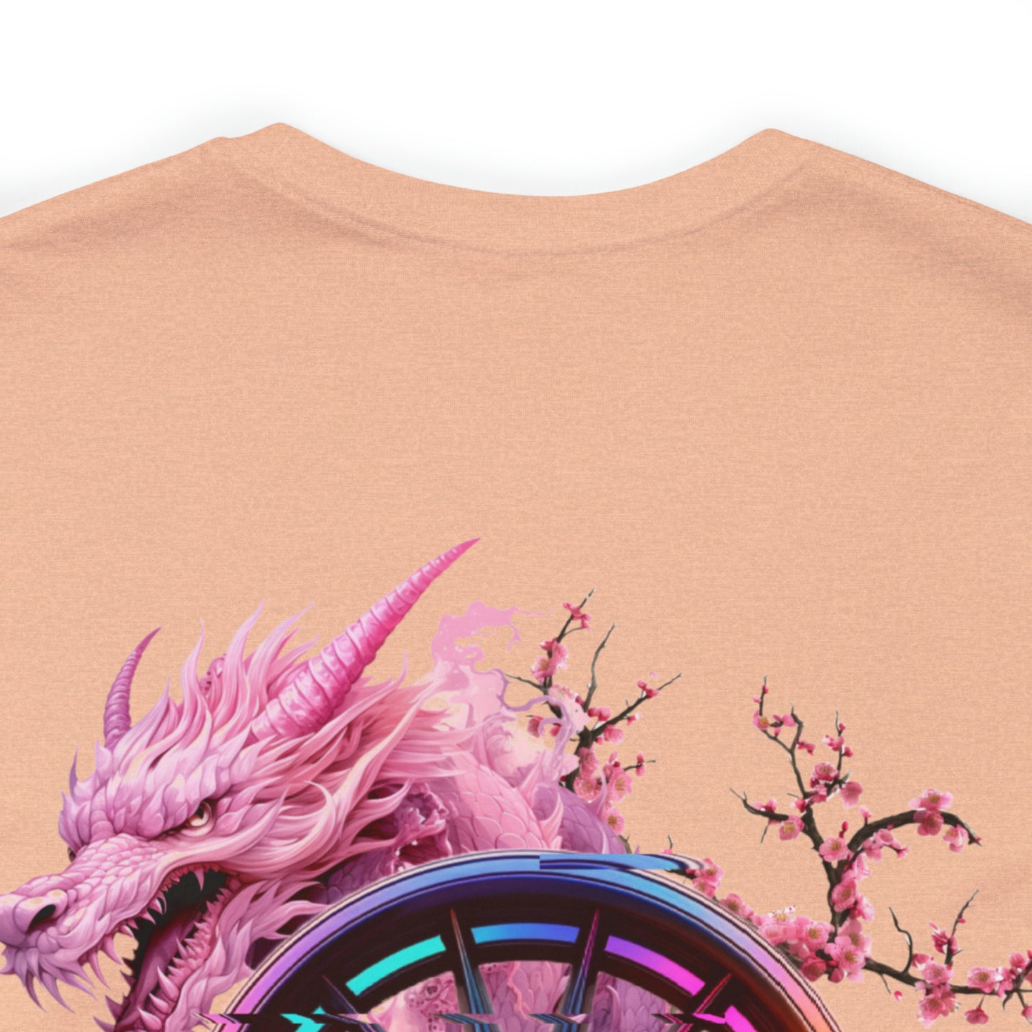 "Tout a commencé au Japon" T-Shirt Dragon Fleur de Cerisier