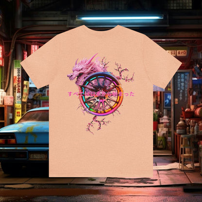 "It all started in Japan" Cherry Blossom Dragon T-Shirt