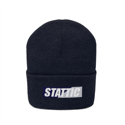 Stattic Co. Navy/Gray Square Logo Beanie