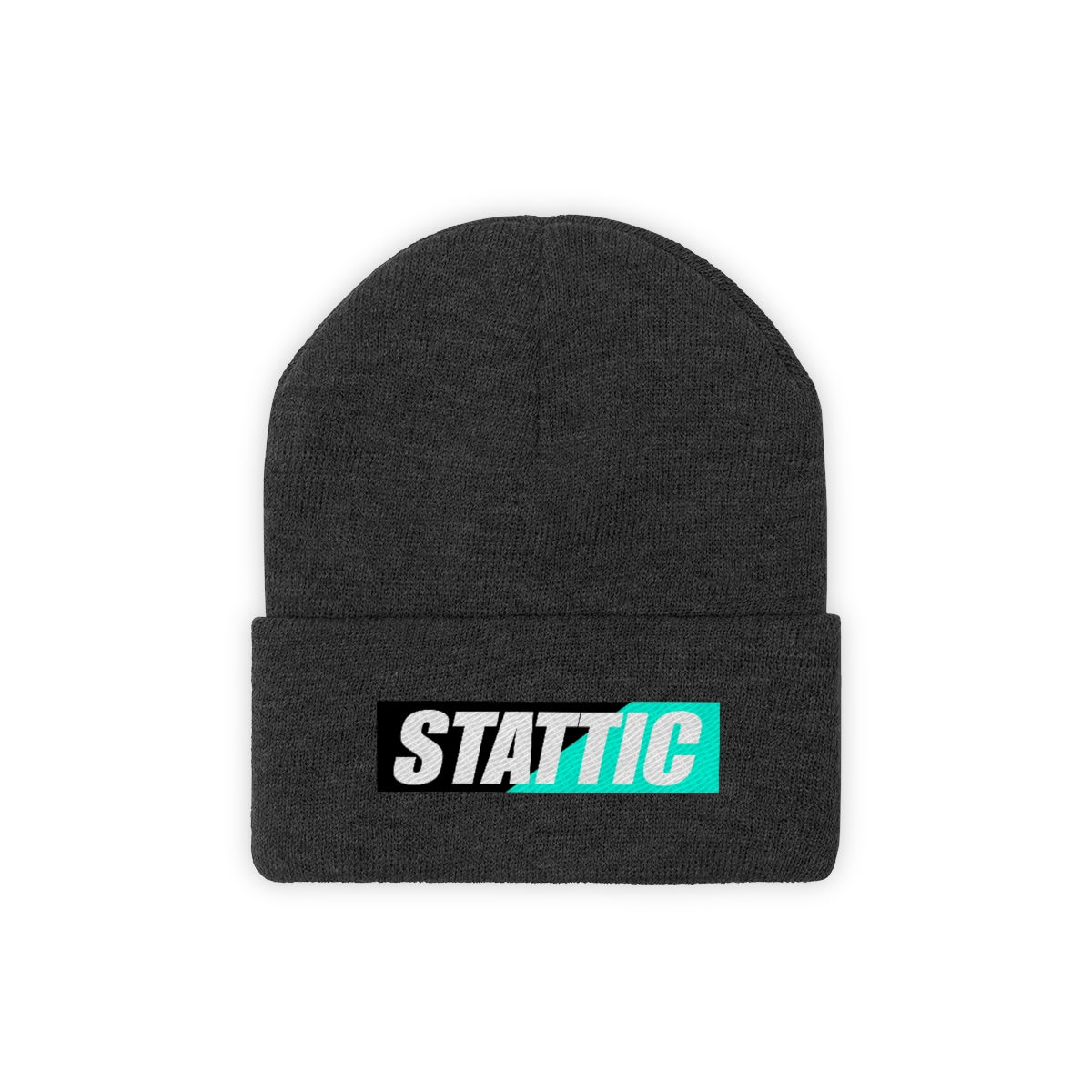 Stattic Co. Cyan Square Logo Beanie