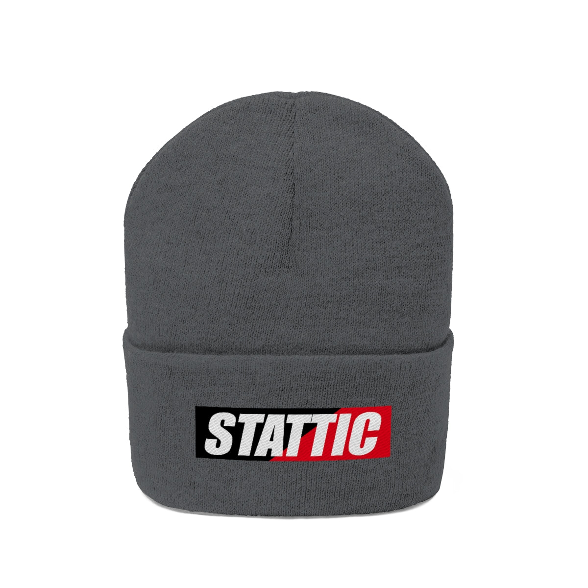 Stattic Co. Red Square Logo Beanie