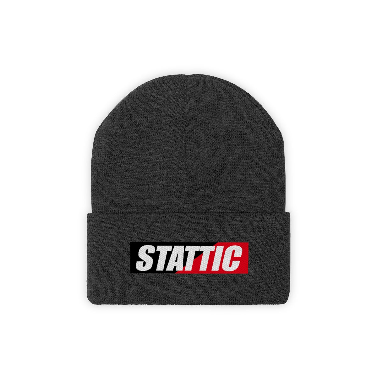 Stattic Co. Red Square Logo Beanie