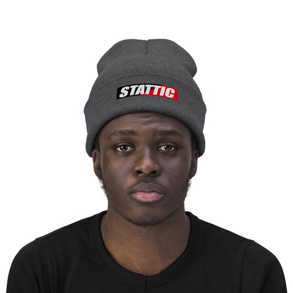 Stattic Co. Red Square Logo Beanie