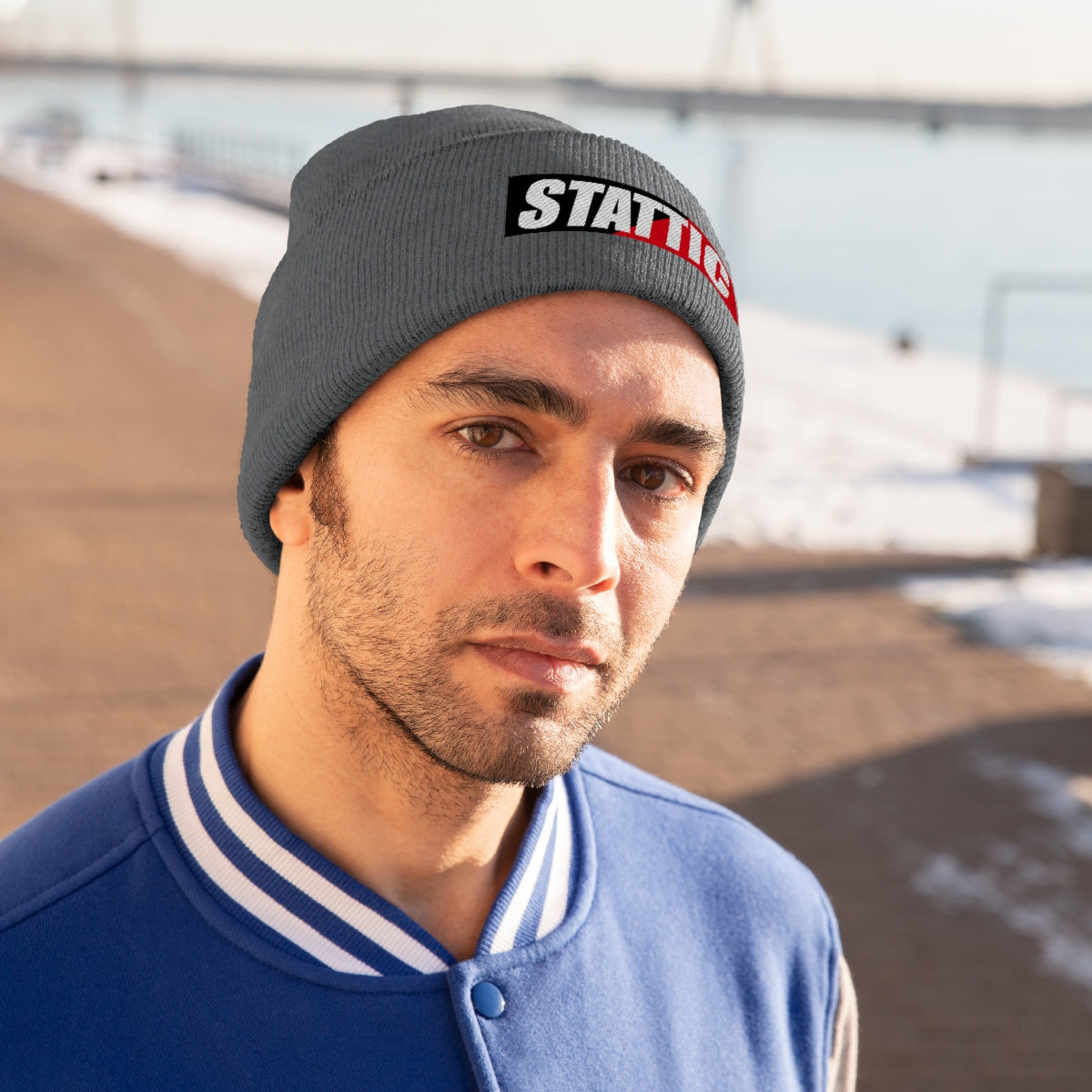 Stattic Co. Red Square Logo Beanie