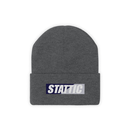 Stattic Co. Navy/Gray Square Logo Beanie