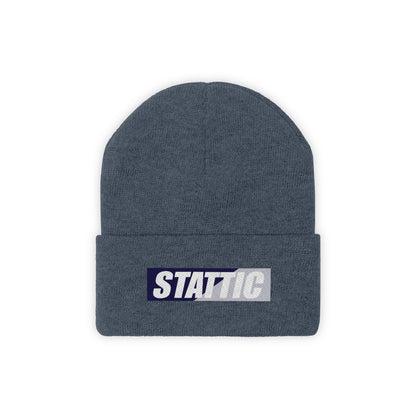 Stattic Co. Bonnet à logo carré bleu marine/gris