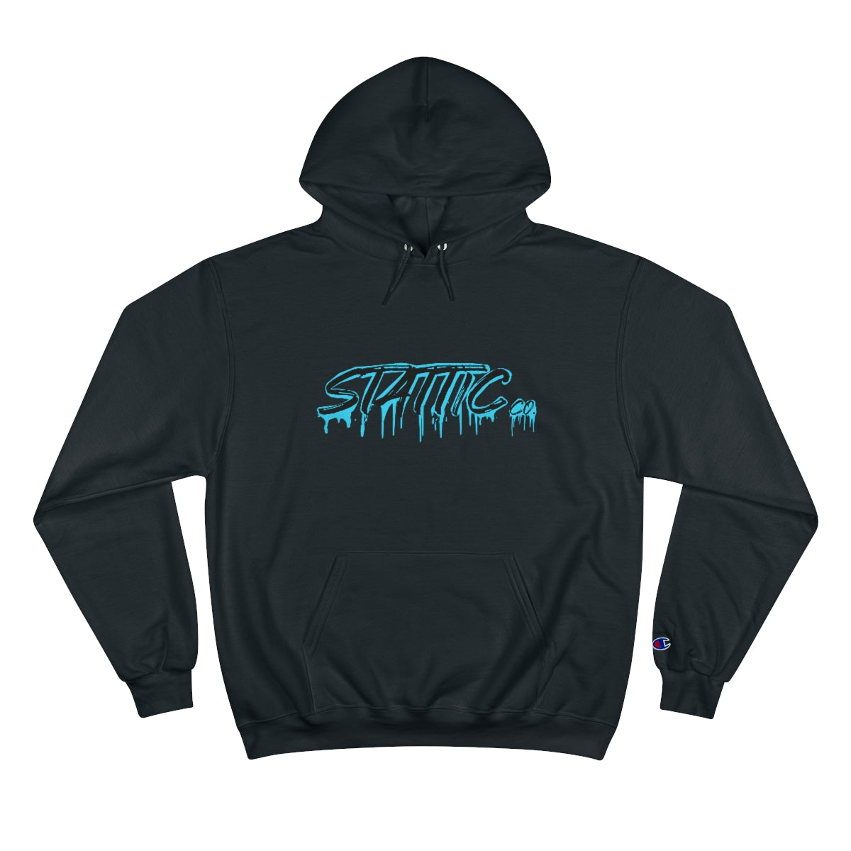 Stattic Blue Drip Hoodie (Champion)