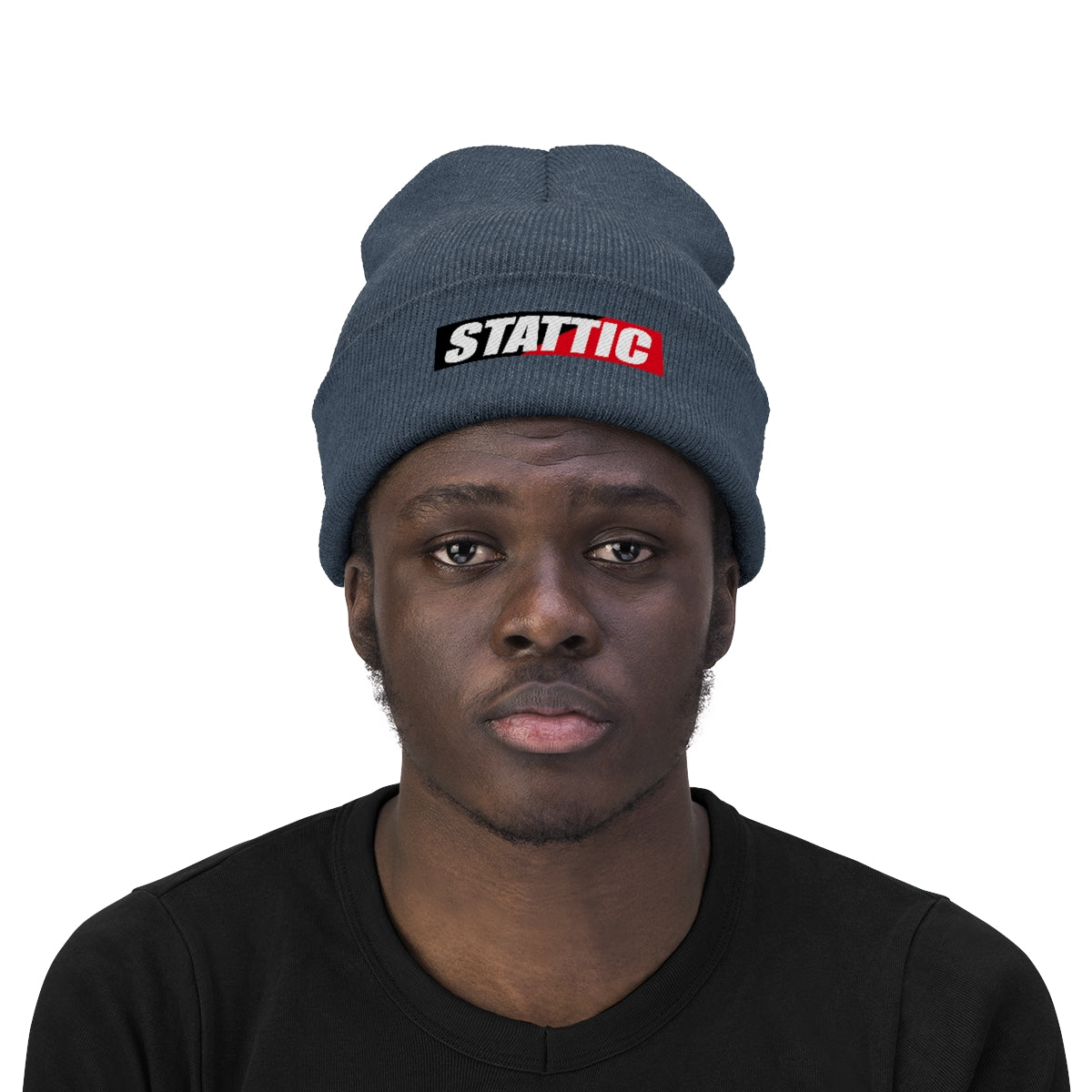 Stattic Co. Red Square Logo Beanie