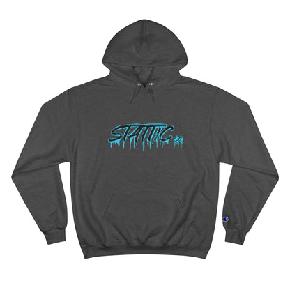 Stattic Blue Drip Hoodie (Champion)