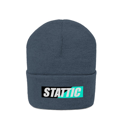 Stattic Co. Cyan Square Logo Beanie